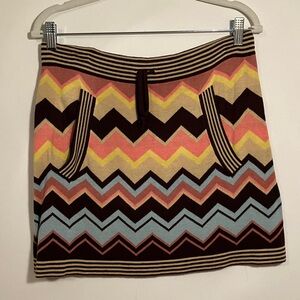 Missoni Zigzag Knit Mini Skirt